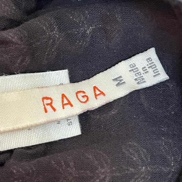 Anthropologie Raga Natasha Black Cotton Mirrored Jumpsuit Size Medium - Picture 7 of 16